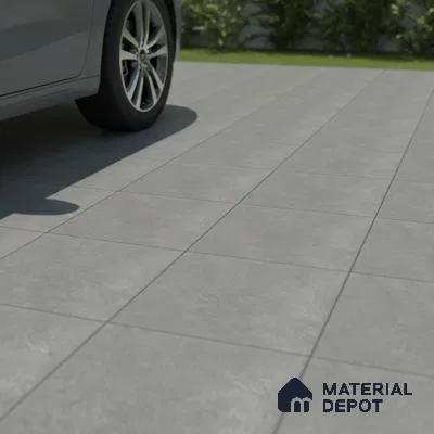 Stone Floor Tile TL 07533 F Glitter Green 16 x 16 inch Texture Finish Vitrified Tile - 12 mm | Suitable for Parking, Outdoor & Bathroom | Pattern Alignment May Vary | 2-3 mm Spacer is Mandatory (Sample)
