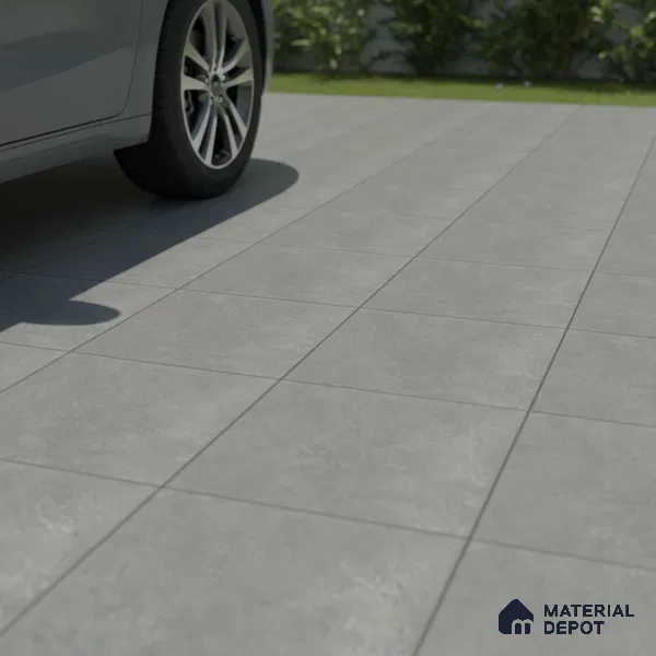 Stone Floor Tile TL 07533 F Glitter Green 16 x 16 inch Texture Finish Vitrified Tile - 12 mm | Suitable for Parking, Outdoor & Bathroom | Pattern Alignment May Vary | 2-3 mm Spacer is Mandatory (Sample)