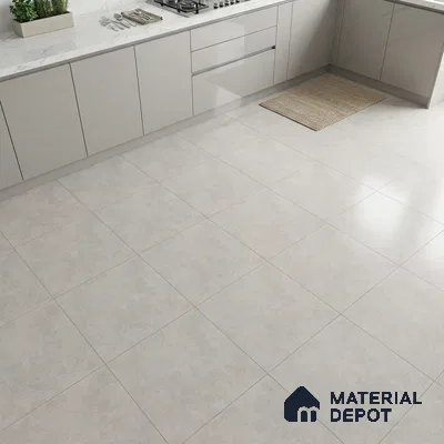 Plain Tile TL 07534 D Elementi Bianco 2 ft x 2 ft Vitrified Matte Finish - 9 mm | 8 Random Design (Sample)
