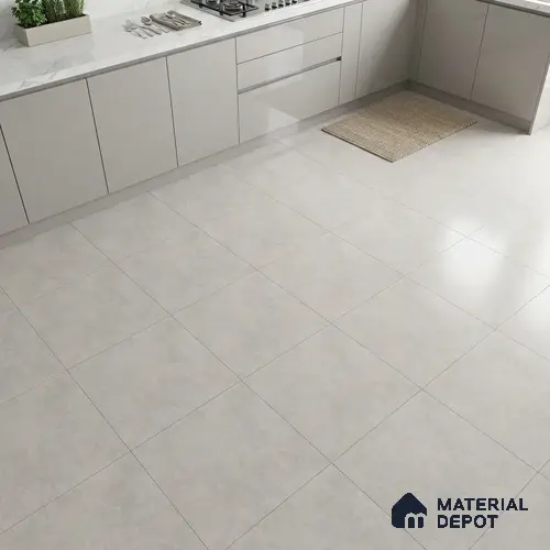 Plain Tile TL 07534 D Elementi Bianco 2 ft x 2 ft Vitrified Matte Finish - 9 mm | 8 Random Design