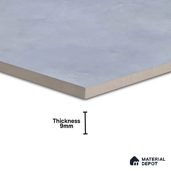 Cement Floor & Wall Tile TL 07535 Pantone Grey 2 ft x 2 ft Matte Finish Vitrified Tile - 9 mm | Suitable For living Room, Bedroom, Bathroom