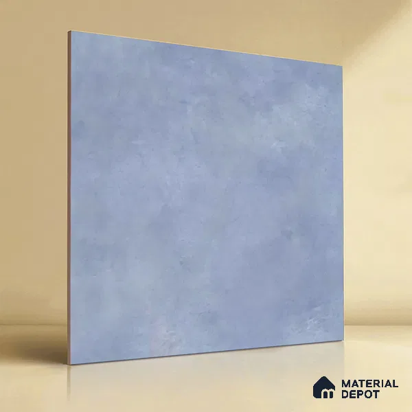 Cement Floor & Wall Tile TL 07535 Pantone Grey 2 ft x 2 ft Matte Finish Vitrified Tile - 9 mm | Suitable For living Room, Bedroom, Bathroom