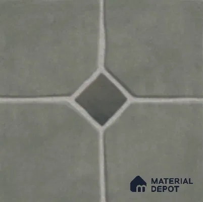 Stone Floor Tile TL 07540 Soapstone Olive 16 x 16 inch Texture Finish Vitrified Tile - 12 mm | Suitable for Parking, Outdoor & Bathroom | Pattern Alignment May Vary | 2-3 mm Spacer is Mandatory