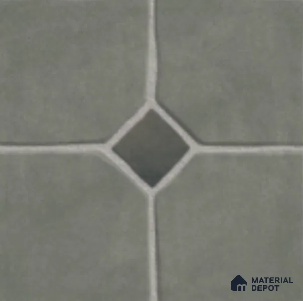 Stone Floor Tile TL 07540 Soapstone Olive 16 x 16 inch Texture Finish Vitrified Tile - 12 mm | Suitable for Parking, Outdoor & Bathroom | Pattern Alignment May Vary | 2-3 mm Spacer is Mandatory