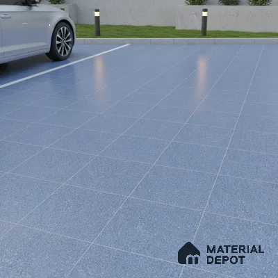 Parking Floor Tile TL 07553 Cerulean Whisper | 16 x 16 inch | Anti Skid Matte Finish Heavy Duty Vitrified Tile - 12 mm | Suitable For Outdoor, Terrace, Balcony | Pattern Alignment May Vary | 2-3 mm Spacer is Mandatory