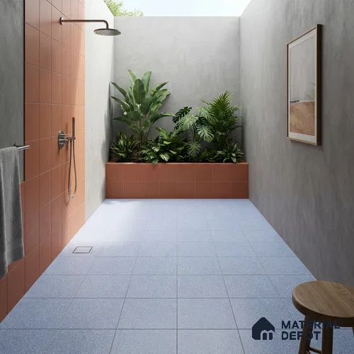 Parking Floor Tile TL 07554 Midnight Surf | 16 x 16 inch | Anti Skid Matte Finish Heavy Duty Vitrified Tile - 12 mm | Suitable For Outdoor, Terrace, Balcony | Pattern Alignment May Vary | 2-3 mm Spacer is Mandatory