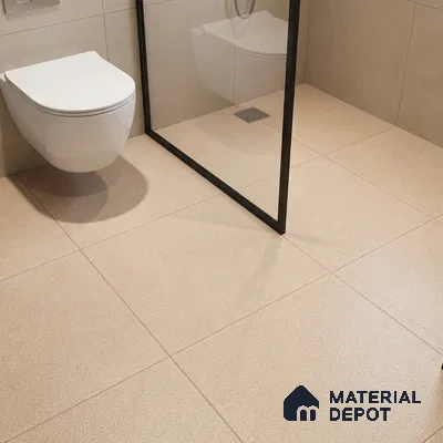Parking Floor Tile TL 07556 Sandalwood Mist | 16 x 16 inch | Anti Skid Matte Finish Heavy Duty Vitrified Tile - 12 mm | Suitable For Bathroom, Terrace, Balcony | Pattern Alignment May Vary | 2-3 mm Spacer is Mandatory