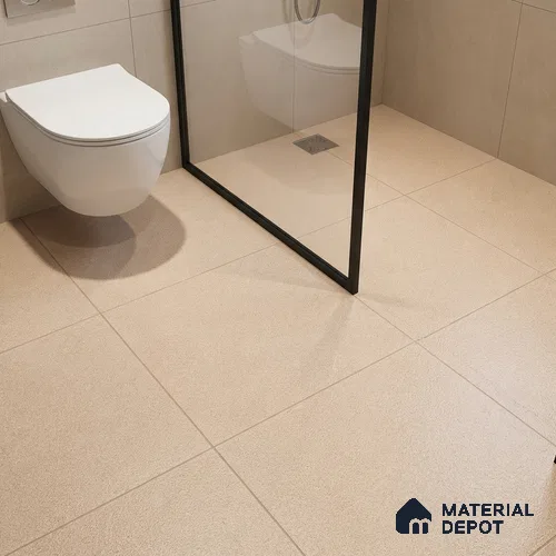 Parking Floor Tile TL 07556 Sandalwood Mist | 16 x 16 inch | Anti Skid Matte Finish Heavy Duty Vitrified Tile - 12 mm | Suitable For Outdoor, Terrace, Balcony | Pattern Alignment May Vary | 2-3 mm Spacer is Mandatory