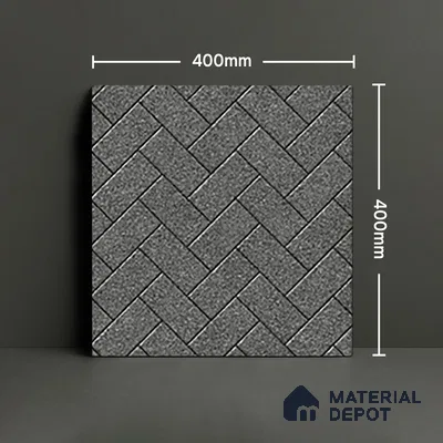 Parking Floor Tile TL 07562 Cloud Harbor | 16 x 16 inch | Anti Skid Matte Finish Heavy Duty Vitrified Tile - 12 mm | Suitable For High Traffic Areas, Terrace, Balcony | Pattern Alignment May Vary | 2-3 mm Spacer is Mandatory