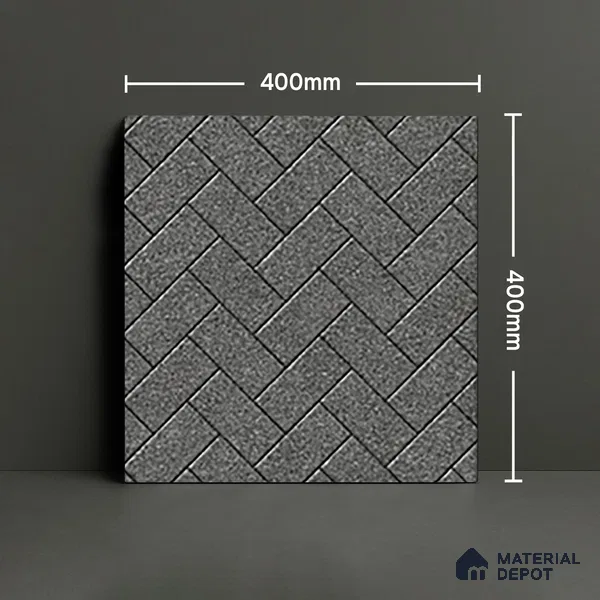 Parking Floor Tile TL 07562 Cloud Harbor | 16 x 16 inch | Anti Skid Matte Finish Heavy Duty Vitrified Tile - 12 mm | Suitable For High Traffic Areas, Terrace, Balcony | Pattern Alignment May Vary | 2-3 mm Spacer is Mandatory