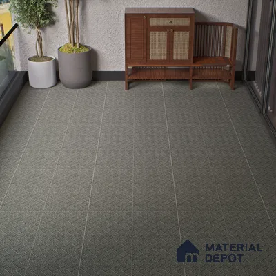Parking Floor Tile TL 07562 Cloud Harbor | 16 x 16 inch | Anti Skid Matte Finish Heavy Duty Vitrified Tile - 12 mm | Suitable For High Traffic Areas, Terrace, Balcony | Pattern Alignment May Vary | 2-3 mm Spacer is Mandatory