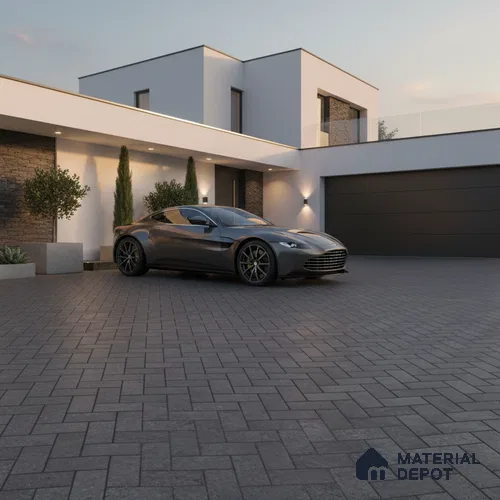 Parking Floor Tile TL 07562 Cloud Harbor | 16 x 16 inch | Anti Skid Matte Finish Heavy Duty Vitrified Tile - 12 mm | Suitable For High Traffic Areas, Terrace, Balcony | Pattern Alignment May Vary | 2-3 mm Spacer is Mandatory