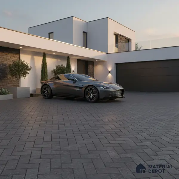 Parking Floor Tile TL 07562 Cloud Harbor | 16 x 16 inch | Anti Skid Matte Finish Heavy Duty Vitrified Tile - 12 mm | Suitable For High Traffic Areas, Terrace, Balcony | Pattern Alignment May Vary | 2-3 mm Spacer is Mandatory