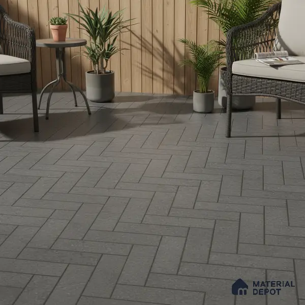 Parking Floor Tile TL 07562 Cloud Harbor | 16 x 16 inch | Anti Skid Matte Finish Heavy Duty Vitrified Tile - 12 mm | Suitable For High Traffic Areas, Terrace, Balcony | Pattern Alignment May Vary | 2-3 mm Spacer is Mandatory