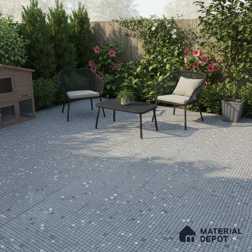 Parking Floor Tile TL 07564 Phantom Veil | 16 x 16 inch | Anti Skid Matte Finish Heavy Duty Vitrified Tile - 12 mm | Suitable For High Traffic Areas, Terrace, Balcony | Pattern Alignment May Vary | 2-3 mm Spacer is Mandatory