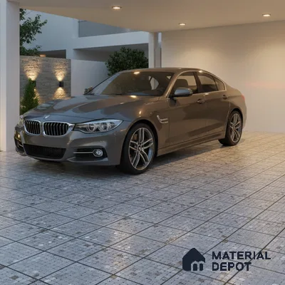 Parking Floor Tile TL 07564 Phantom Veil | 16 x 16 inch | Anti Skid Matte Finish Heavy Duty Vitrified Tile - 12 mm | Suitable For High Traffic Areas, Terrace, Balcony | Pattern Alignment May Vary | 2-3 mm Spacer is Mandatory