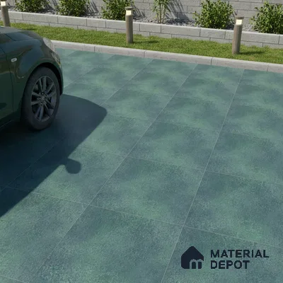 Parking Floor Tile TL 07567 Frostwave | 16 x 16 inch | Anti Skid Matte Finish Heavy Duty Vitrified Tile - 12 mm | Suitable For High Traffic Areas, Terrace, Balcony | Pattern Alignment May Vary | 2-3 mm Spacer is Mandatory