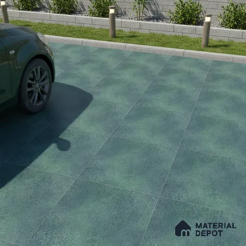 Parking Floor Tile TL 07567 Frostwave | 16 x 16 inch | Anti Skid Matte Finish Heavy Duty Vitrified Tile - 12 mm | Suitable For High Traffic Areas, Terrace, Balcony | Pattern Alignment May Vary | 2-3 mm Spacer is Mandatory