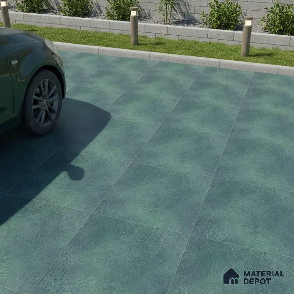 Parking Floor Tile TL 07567 Frostwave | 16 x 16 inch | Anti Skid Matte Finish Heavy Duty Vitrified Tile - 12 mm | Suitable For High Traffic Areas, Terrace, Balcony | Pattern Alignment May Vary | 2-3 mm Spacer is Mandatory