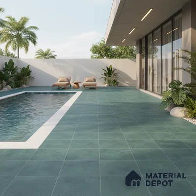Parking Floor Tile TL 07567 Frostwave | 16 x 16 inch | Anti Skid Matte Finish Heavy Duty Vitrified Tile - 12 mm | Suitable For High Traffic Areas, Terrace, Balcony | Pattern Alignment May Vary | 2-3 mm Spacer is Mandatory