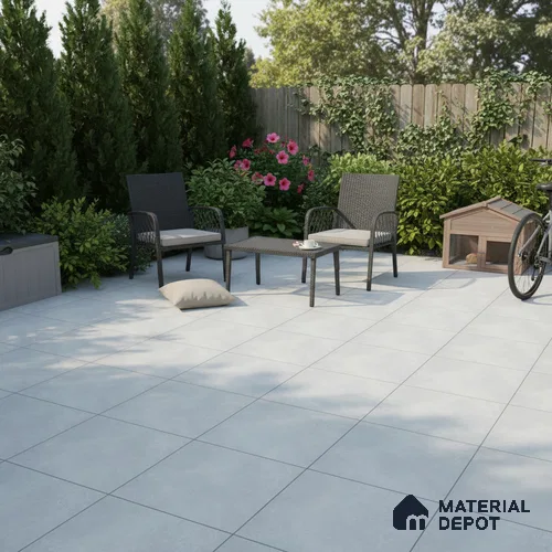 Parking Floor Tile TL 07568 Lunar Dust | 16 x 16 inch | Anti Skid Matte Finish Heavy Duty Vitrified Tile - 12 mm | Suitable For Bathroom, Terrace, Balcony | Pattern Alignment May Vary | 2-3 mm Spacer is Mandatory