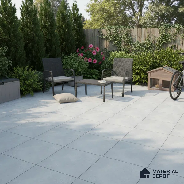Parking Floor Tile TL 07568 Lunar Dust | 16 x 16 inch | Anti Skid Matte Finish Heavy Duty Vitrified Tile - 12 mm | Suitable For Bathroom, Terrace, Balcony | Pattern Alignment May Vary | 2-3 mm Spacer is Mandatory