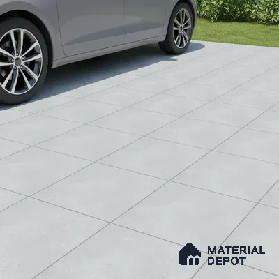 Parking Floor Tile TL 07568 Lunar Dust | 16 x 16 inch | Anti Skid Matte Finish Heavy Duty Vitrified Tile - 12 mm | Suitable For Bathroom, Terrace, Balcony | Pattern Alignment May Vary | 2-3 mm Spacer is Mandatory