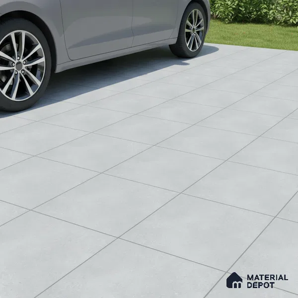 Parking Floor Tile TL 07568 Lunar Dust | 16 x 16 inch | Anti Skid Matte Finish Heavy Duty Vitrified Tile - 12 mm | Suitable For Bathroom, Terrace, Balcony | Pattern Alignment May Vary | 2-3 mm Spacer is Mandatory