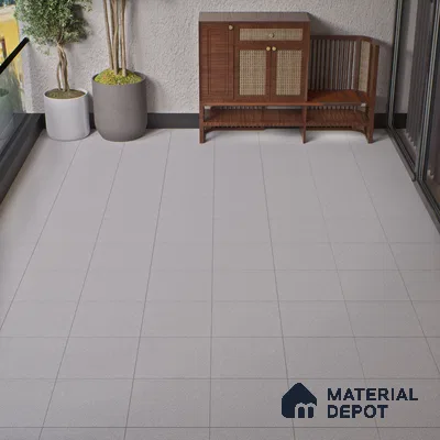 Parking Floor Tile TL 07570 Canvas Bloom | 16 x 16 inch | Anti Skid Matte Finish Heavy Duty Vitrified Tile - 12 mm | Suitable For High Traffic Areas, Terrace, Balcony | Pattern Alignment May Vary | 2-3 mm Spacer is Mandatory