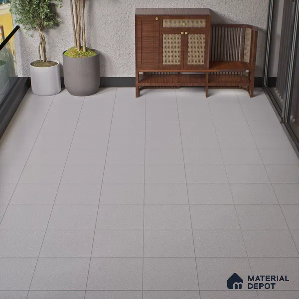 Parking Floor Tile TL 07570 Canvas Bloom | 16 x 16 inch | Anti Skid Matte Finish Heavy Duty Vitrified Tile - 12 mm | Suitable For High Traffic Areas, Terrace, Balcony | Pattern Alignment May Vary | 2-3 mm Spacer is Mandatory