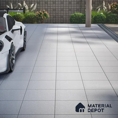Parking Floor Tile TL 07570 Canvas Bloom | 16 x 16 inch | Anti Skid Matte Finish Heavy Duty Vitrified Tile - 12 mm | Suitable For High Traffic Areas, Terrace, Balcony | Pattern Alignment May Vary | 2-3 mm Spacer is Mandatory