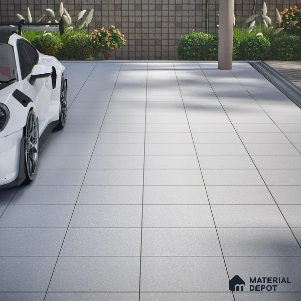 Parking Floor Tile TL 07570 Canvas Bloom | 16 x 16 inch | Anti Skid Matte Finish Heavy Duty Vitrified Tile - 12 mm | Suitable For High Traffic Areas, Terrace, Balcony | Pattern Alignment May Vary | 2-3 mm Spacer is Mandatory