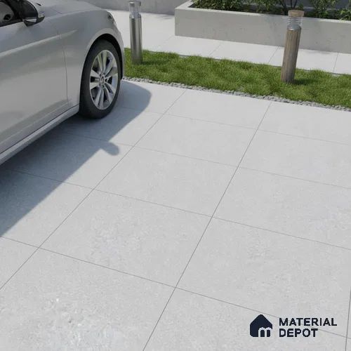 Parking Floor Tile TL 07570 Canvas Bloom | 16 x 16 inch | Anti Skid Matte Finish Heavy Duty Vitrified Tile - 12 mm | Suitable For High Traffic Areas, Terrace, Balcony | Pattern Alignment May Vary | 2-3 mm Spacer is Mandatory
