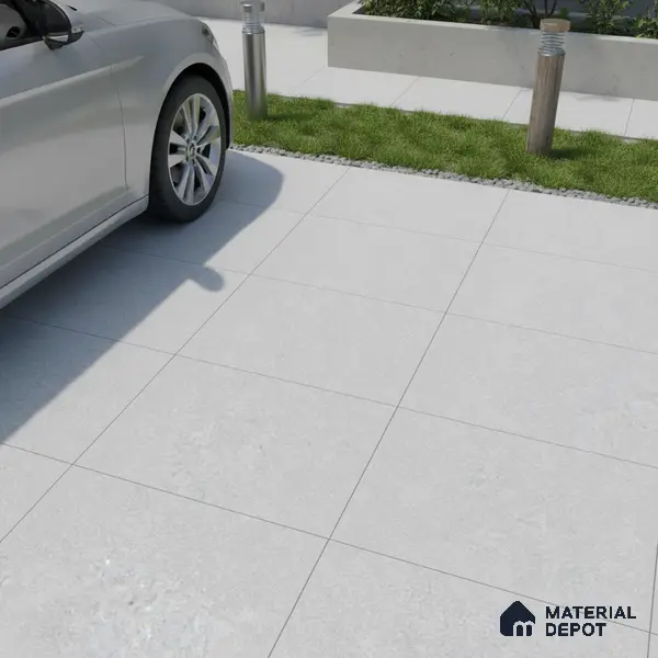 Parking Floor Tile TL 07570 Canvas Bloom | 16 x 16 inch | Anti Skid Matte Finish Heavy Duty Vitrified Tile - 12 mm | Suitable For High Traffic Areas, Terrace, Balcony | Pattern Alignment May Vary | 2-3 mm Spacer is Mandatory