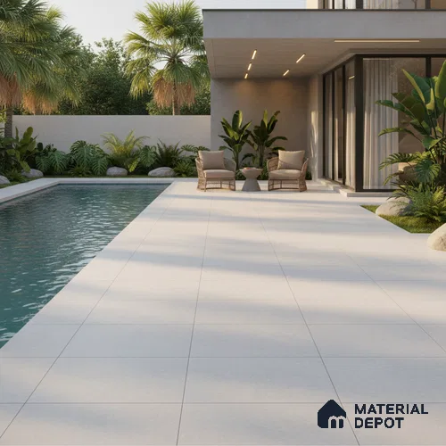 Parking Floor Tile TL 07570 Canvas Bloom | 16 x 16 inch | Anti Skid Matte Finish Heavy Duty Vitrified Tile - 12 mm | Suitable For High Traffic Areas, Terrace, Balcony | Pattern Alignment May Vary | 2-3 mm Spacer is Mandatory