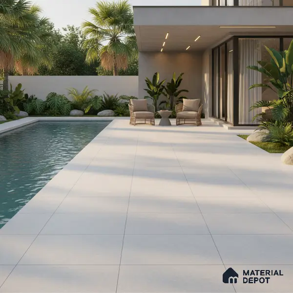 Parking Floor Tile TL 07570 Canvas Bloom | 16 x 16 inch | Anti Skid Matte Finish Heavy Duty Vitrified Tile - 12 mm | Suitable For High Traffic Areas, Terrace, Balcony | Pattern Alignment May Vary | 2-3 mm Spacer is Mandatory