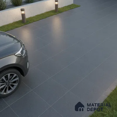Parking Floor Tile TL 07571 Mist Lantern | 16 x 16 inch | Anti Slip Matte Finish Heavy Duty Vitrified Tile - 12 mm | Suitable For High Traffic Areas, Terrace, Balcony | Pattern Alignment May Vary | 2-3 mm Spacer is Mandatory