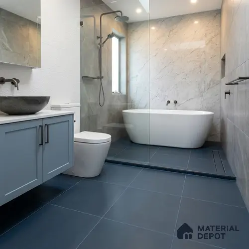 Parking Floor Tile TL 07577 Azure Echo | 16 x 16 inch | Anti Slip Matte Finish Heavy Duty Vitrified Tile - 12 mm | Suitable For High Traffic Areas, Terrace, Balcony | Pattern Alignment May Vary | 2-3 mm Spacer is Mandatory