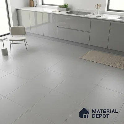 Gris Stone Wall & Floor Tile TL 07583 G Fine Stone Gris Full Body 2 ft x 2 ft Vitrified Matte Finish - 9 mm