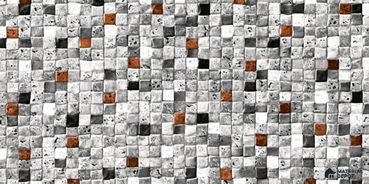 TL 07585 Stone Dote Matte Finish 600 x 300 mm Elevation Wall Cladding Tile - 11 mm