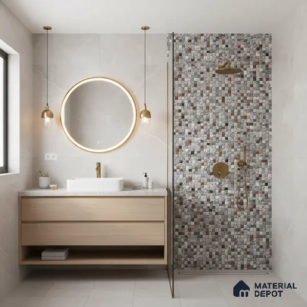 TL 07585 Stone Dote Matte Finish 600 x 300 mm Elevation Wall Cladding Tile - 11 mm
