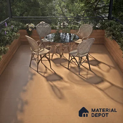 TL 07592 C Turin Moss 16 x 16 inch Anti Skid Matte Finish Vitrified Floor Tile - 12 mm (6 Random Designs) | Pattern Alignment May Vary | 2-3 mm Spacer is Mandatory