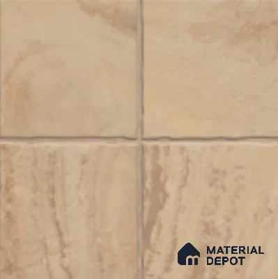 Stone Floor Tile TL 07603 C Colombina Crema 16 x 16 inch Texture Finish Vitrified Tile - 12 mm | Suitable for Parking, Outdoor & Bathroom | Pattern Alignment May Vary | 2-3 mm Spacer is Mandatory