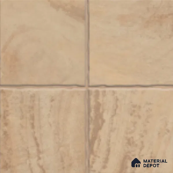 Stone Floor Tile TL 07603 C Colombina Crema 16 x 16 inch Texture Finish Vitrified Tile - 12 mm | Suitable for Parking, Outdoor & Bathroom | Pattern Alignment May Vary | 2-3 mm Spacer is Mandatory
