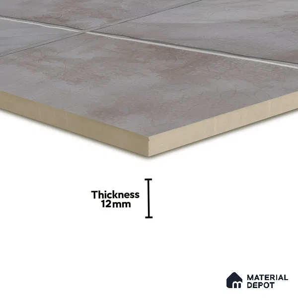 Stone Floor Tile TL 07603 D Colombina Grey 16 x 16 inch Texture Finish Vitrified Tile - 12 mm | Suitable for Parking, Outdoor & Bathroom | Pattern Alignment May Vary | 2-3 mm Spacer is Mandatory
