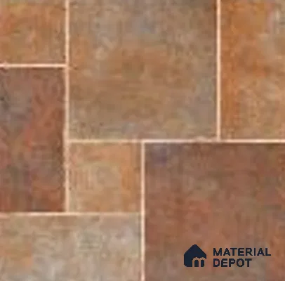 Stone Floor Tile TL 07605 C Madox Cinnaman 2 ft x 2 ft Matte Finish Anti Skid Vitrified Tile - 12 mm | Suitable for Balcony, Terrace & Coutyard