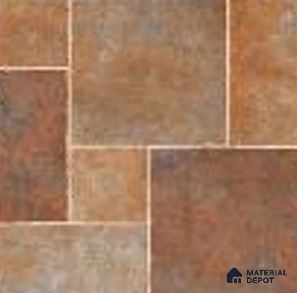 Stone Floor Tile TL 07605 C Madox Cinnaman 2 ft x 2 ft Matte Finish Anti Skid Vitrified Tile - 12 mm | Suitable for Balcony, Terrace & Coutyard
