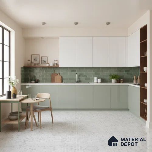 Moroccan Look Floor & Wall Tile TL 07608 Atria 2 ft x 2 ft Sinker Finish Vitrified Tile - 9 mm | Suitable For Balcony, Bathroom, Terrace | Please Expect a Slight Variation of Pattern