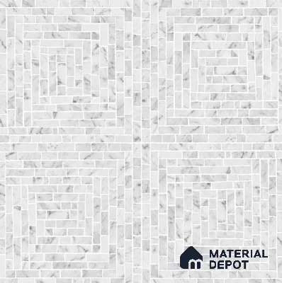 Moroccan Look Floor & Wall Tile TL 07608 Atria 2 ft x 2 ft Sinker Finish Vitrified Tile - 9 mm | Suitable For Balcony, Bathroom, Terrace | Please Expect a Slight Variation of Pattern