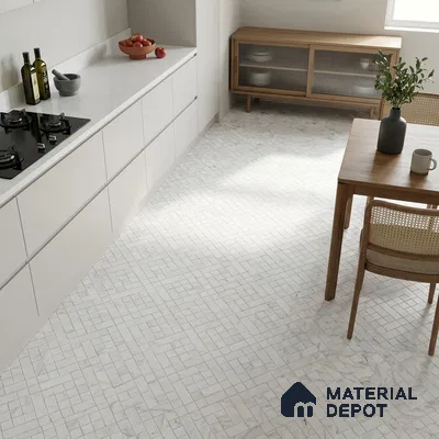 Moroccan Look Floor & Wall Tile TL 07608 Atria 2 ft x 2 ft Sinker Finish Vitrified Tile - 9 mm | Suitable For Balcony, Bathroom, Terrace | Please Expect a Slight Variation of Pattern